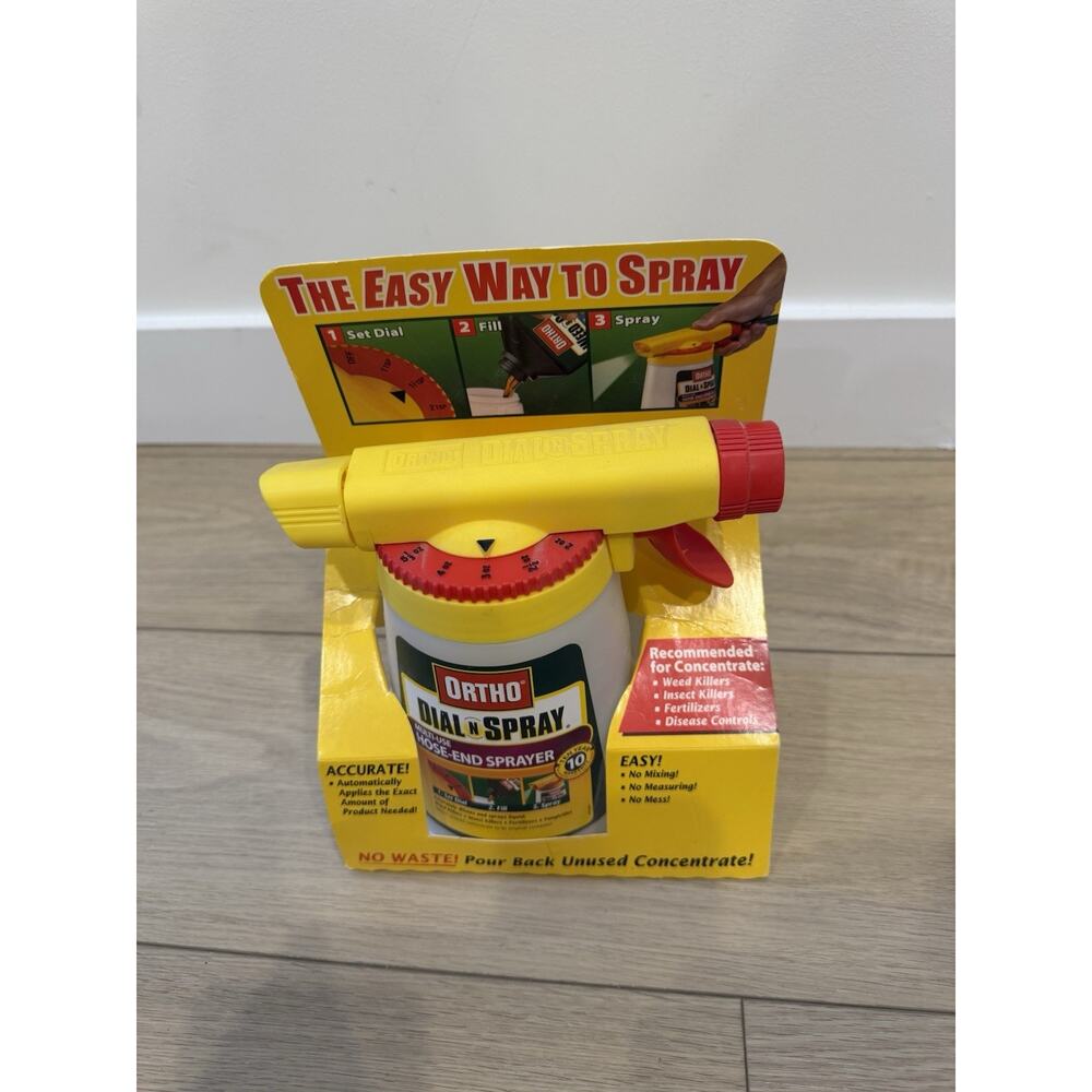 Ortho Dial N Spray Multi Use Hose End Sprayer New Package Old Stock 2003